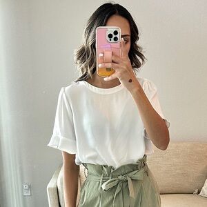 Naked Zebra Short Sleeve Blouse